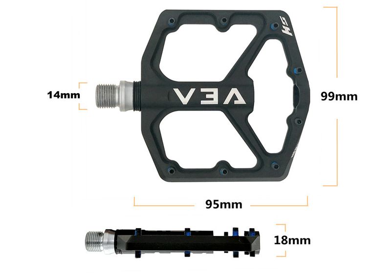 Pedales plegables para bicicleta de montaña SHANMASHI AEV con 3 rodamientos para escalada_voghion.com