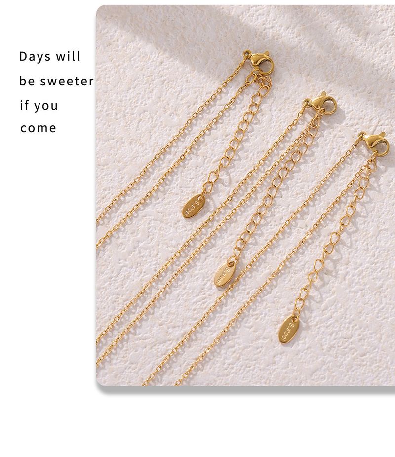 Five-pointed Star Inlaid Zircon Necklace, Small Diamond Gypsy Star Collarbone Necklace, Titanium Steel Gold-plated Simple Double-layer Item Jewelry._voghion.com