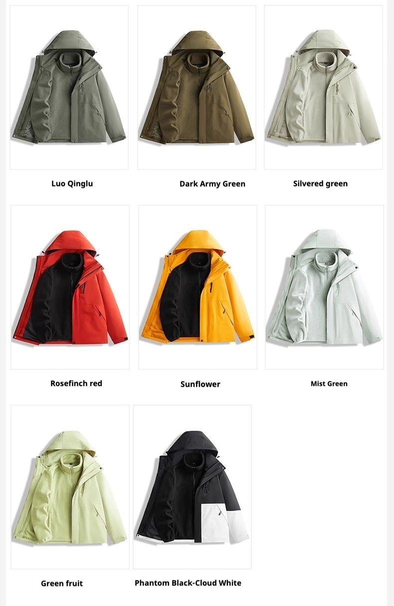 JEPE Women's 3-In-1 Down 2025 New Spring And Autumn Winter Waterproof Thick Coat For Men_voghion.com