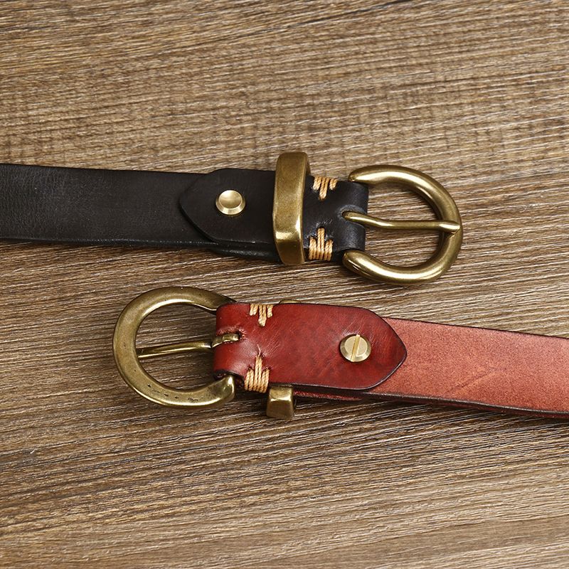 HOT 2.8CM Thick Genuine Leather Belt For Men Pin Buckle Top Cowhide Full Match Casual Jeans Man Belts High Quality Vintage_voghion.com