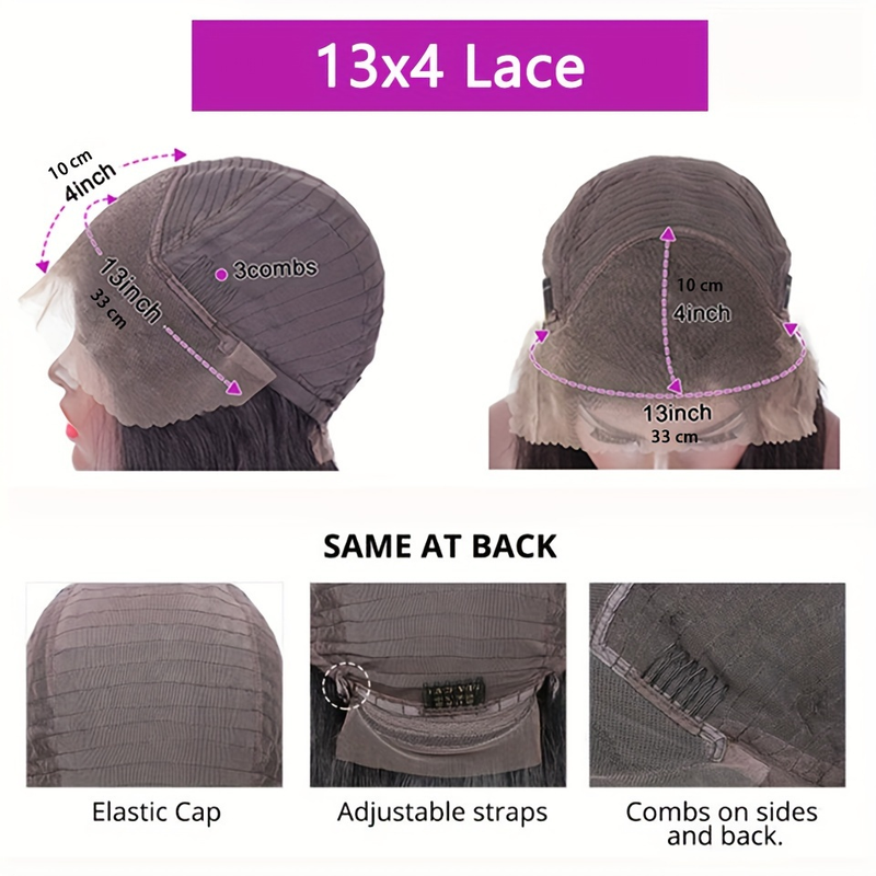 180% Dichtheid 13X4 Lace Front Menselijk Haar Pruiken Body Wave Kant Voor Pruik Voor Vrouwen Braziliaanse Remy menselijk Haar Pruik_voghion.com