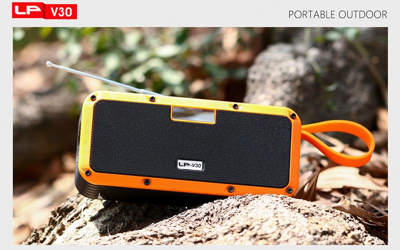 LP-V30 new solar powered Bluetooth speaker, outdoor radio, flashlight, portable multifunctional speaker_voghion.com