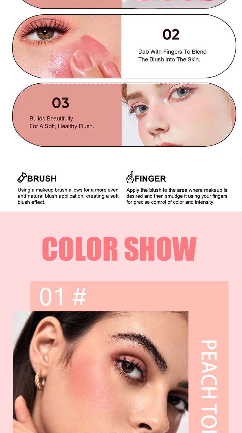 Schéinheet & Gesondheet PAGE VINE Flëssege Rouge Erhellt a Wäisst Natierlech Rouge Multifunktionelle Matte Lippenstift Aenschatt_voghion.com