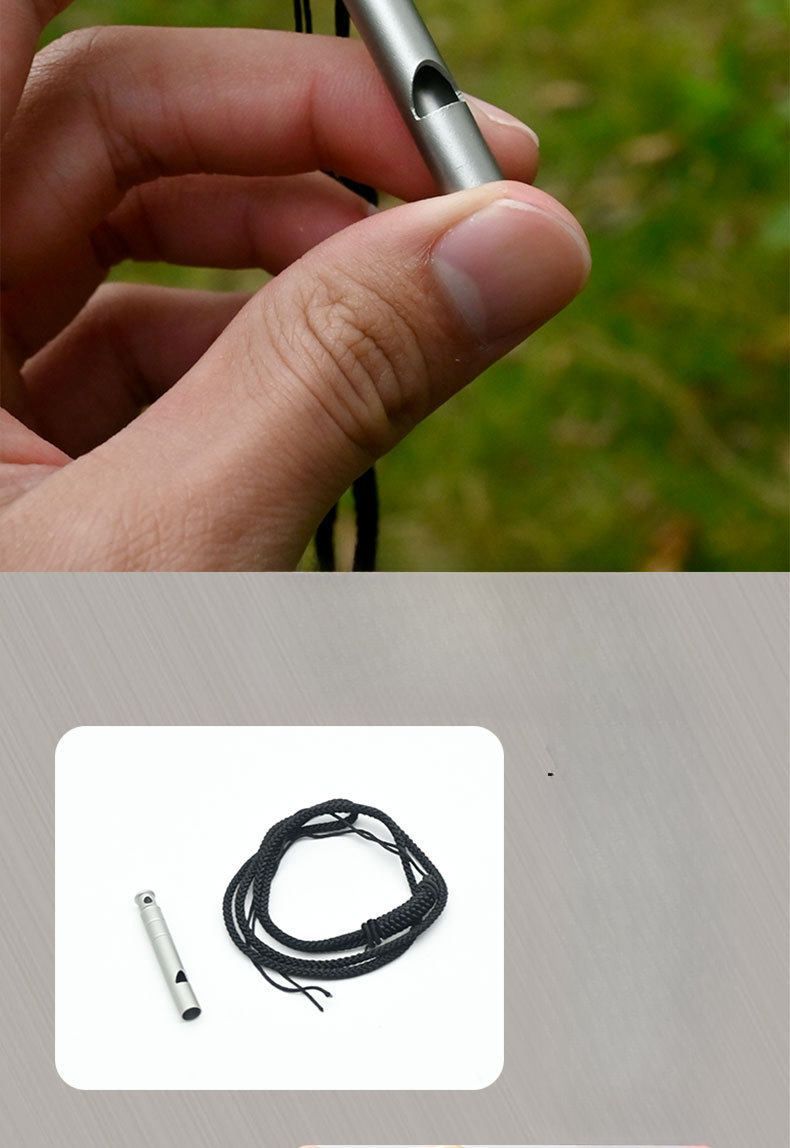 Sifflet de survie en alliage de titane, haute fréquence, pour alpinisme, entraînement d'urgence, compétition, portable_voghion.com