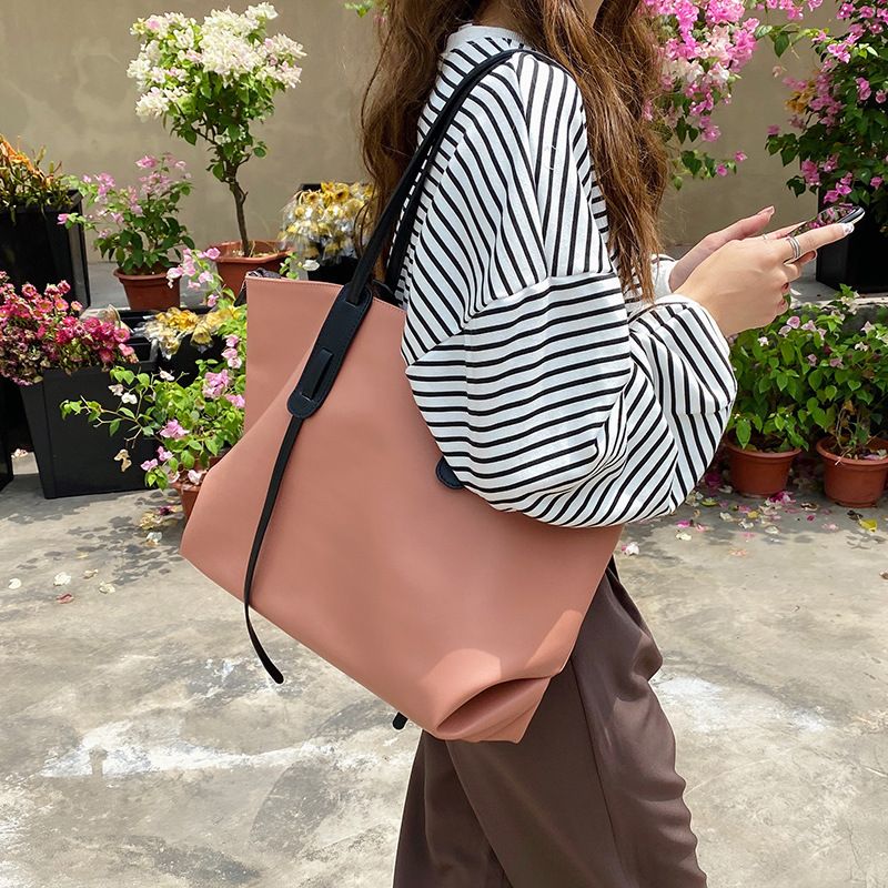 Neue Koreanische version PU leder wasserdicht weiche oberfläche einfache tote casual große kapazität einzelnen schulter tasche,_voghion.com