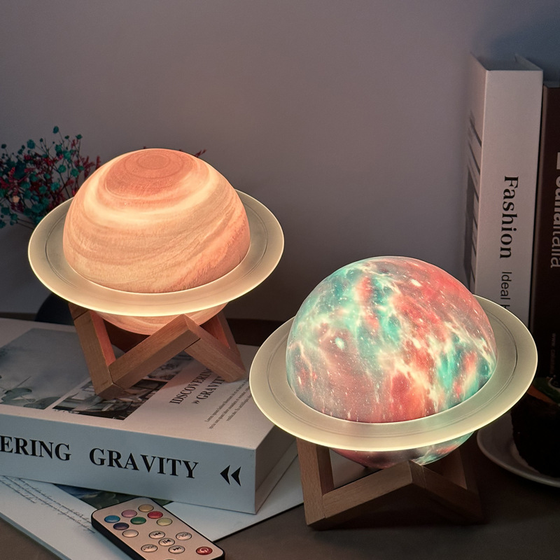 Saturn Ring Bluetooth Light Desktop Kreatives Geschenk Dreamy Planet Subwoofer Mini-Lautsprecher_voghion.com