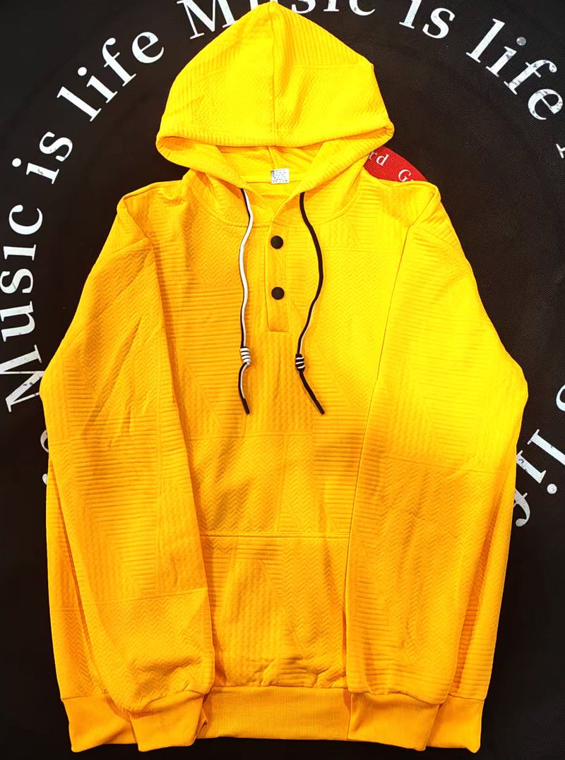 Men's Oversized Hooded Sweatshirt – Stretch Polyester Streetwear Pullover With Ribbed Hem (S-XXXL, Lightweight, Quick-Dry, Non-Iron Tech)_voghion.com