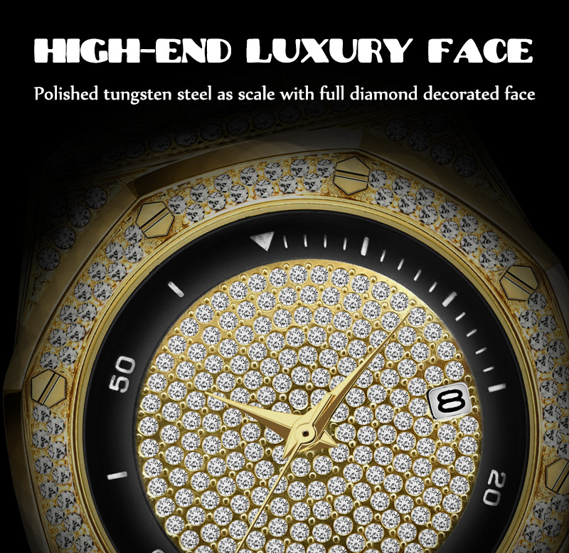 MISSFOX Brand Watch Popular High-end Full Diamond Waterproof Quartz Men's Watch_voghion.com