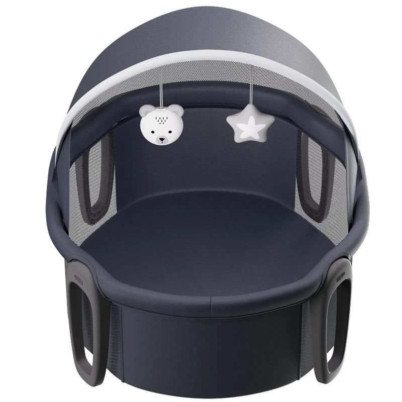 On-The-Go Bassinet Baby And Baby Toys Canopy With Folding Dome Portable_voghion.com