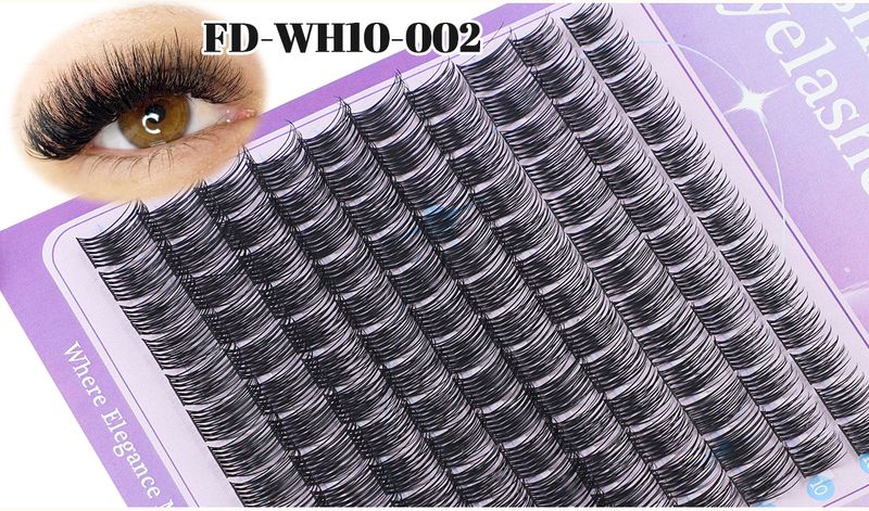 Dense & Natural DIY Cluster Lashes - Segmented Single - Cluster False Eyelashes, Easy To Apply_voghion.com
