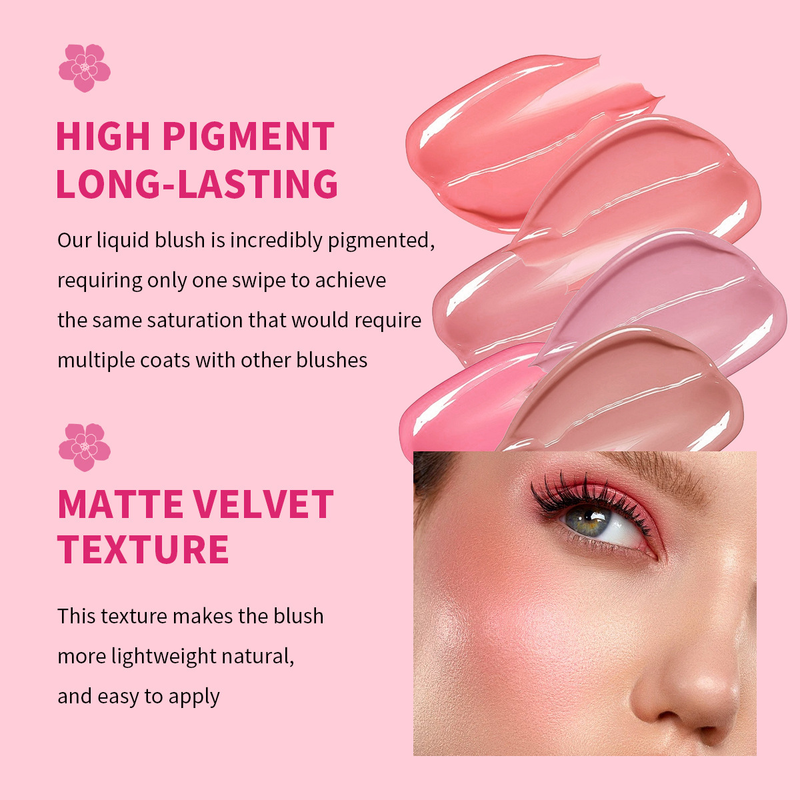 USHAS Liquid Makeup Natural Lasting Waterproof and Colorfast powder blusher Stick_voghion.com