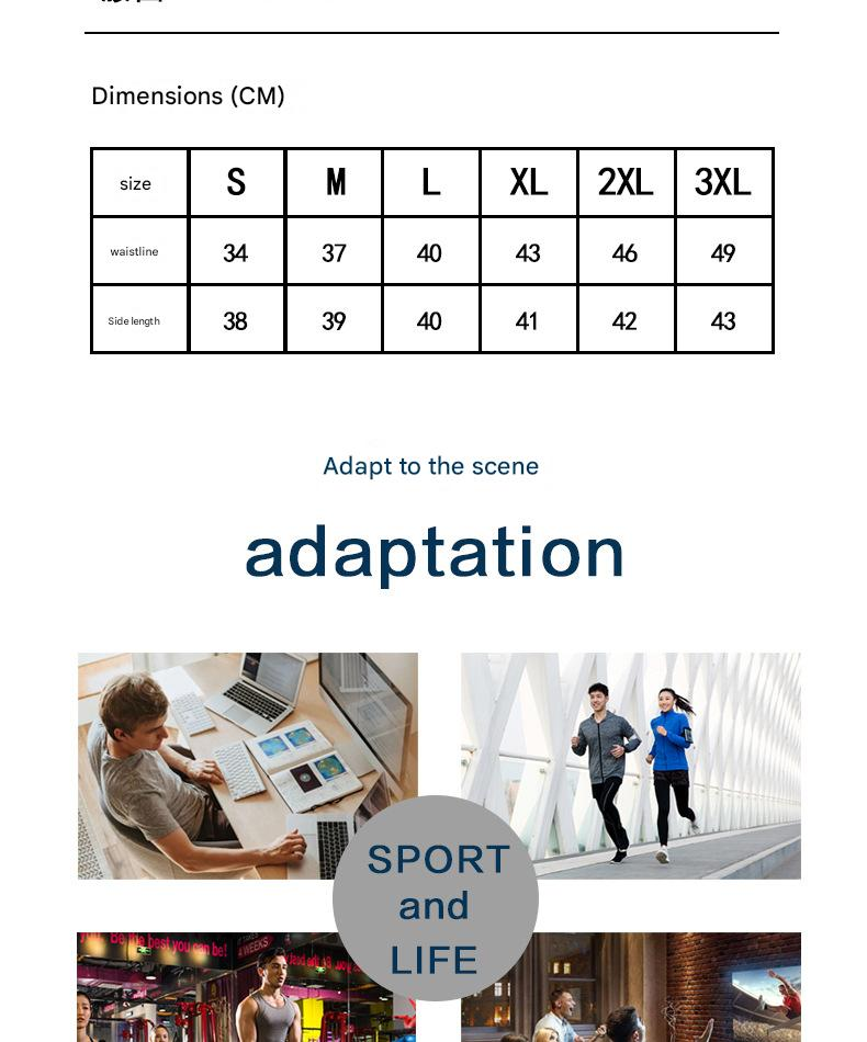 NOKO 3-pack Men's Underwear Novelty Digital Printing Breathable Stretch Sports Lengthened Trouser Legs Large Size Comfortable Boxer Briefs_voghion.com