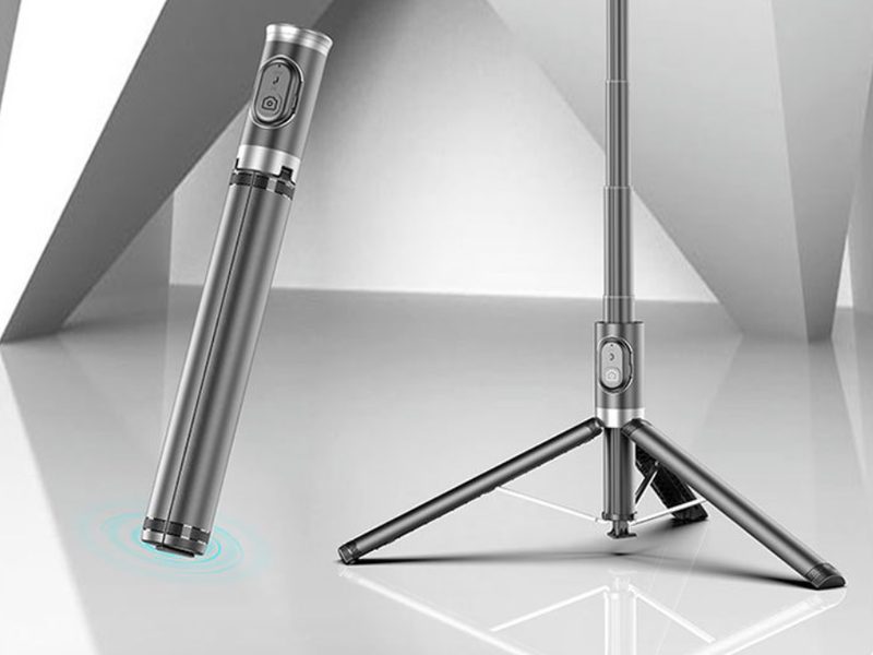 New Lost Pole Bluetooth Selfie Pole Mobile Selfie Pole Live Selfie Camera Tripod Stand Selfie Camera_voghion.com