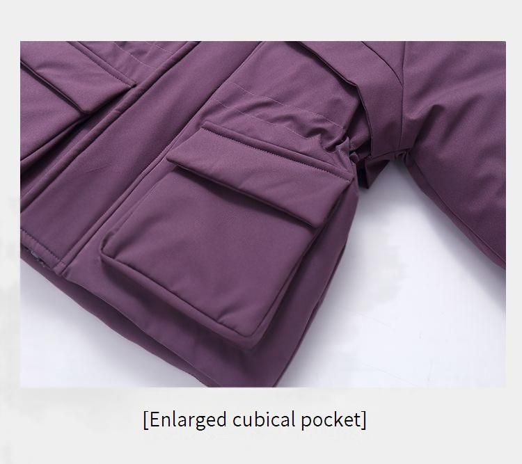 Premium Baby Winter Snowsuit Set - Detachable Overalls & Hooded Down Jacket With 55% White Duck Down (80-110cm)_voghion.com