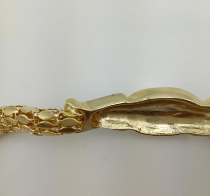 Men/Women Hip Hop Lion Head Miami 18K Gold Plated Enamel Cuban Chain Punk Men Elegant Fashion Chain Bracelets Jewelry_voghion.com