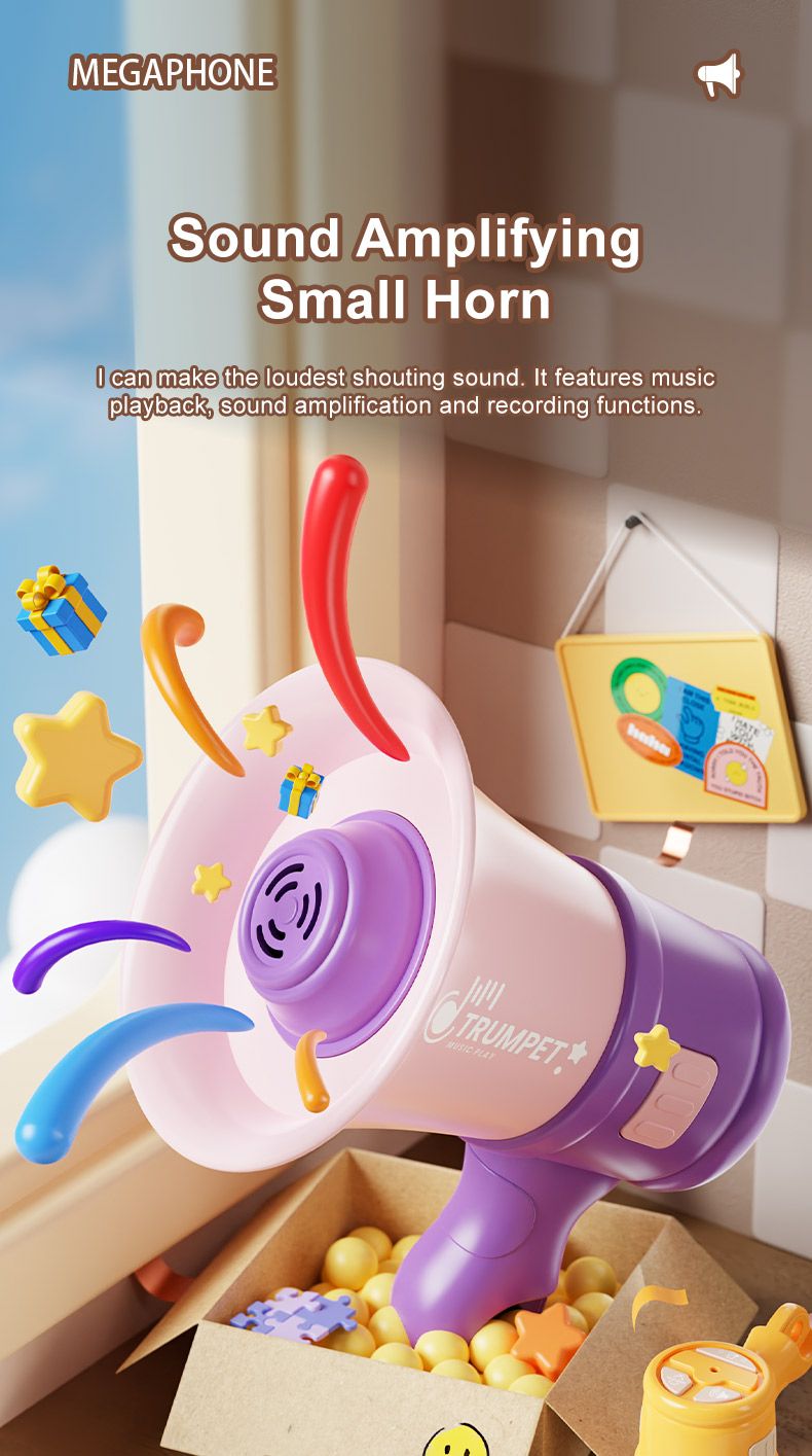 Children's Educational Electronic Loud Speakers Mini Amp Chain Small Speaker Toy Recording Pendant Keychains_voghion.com