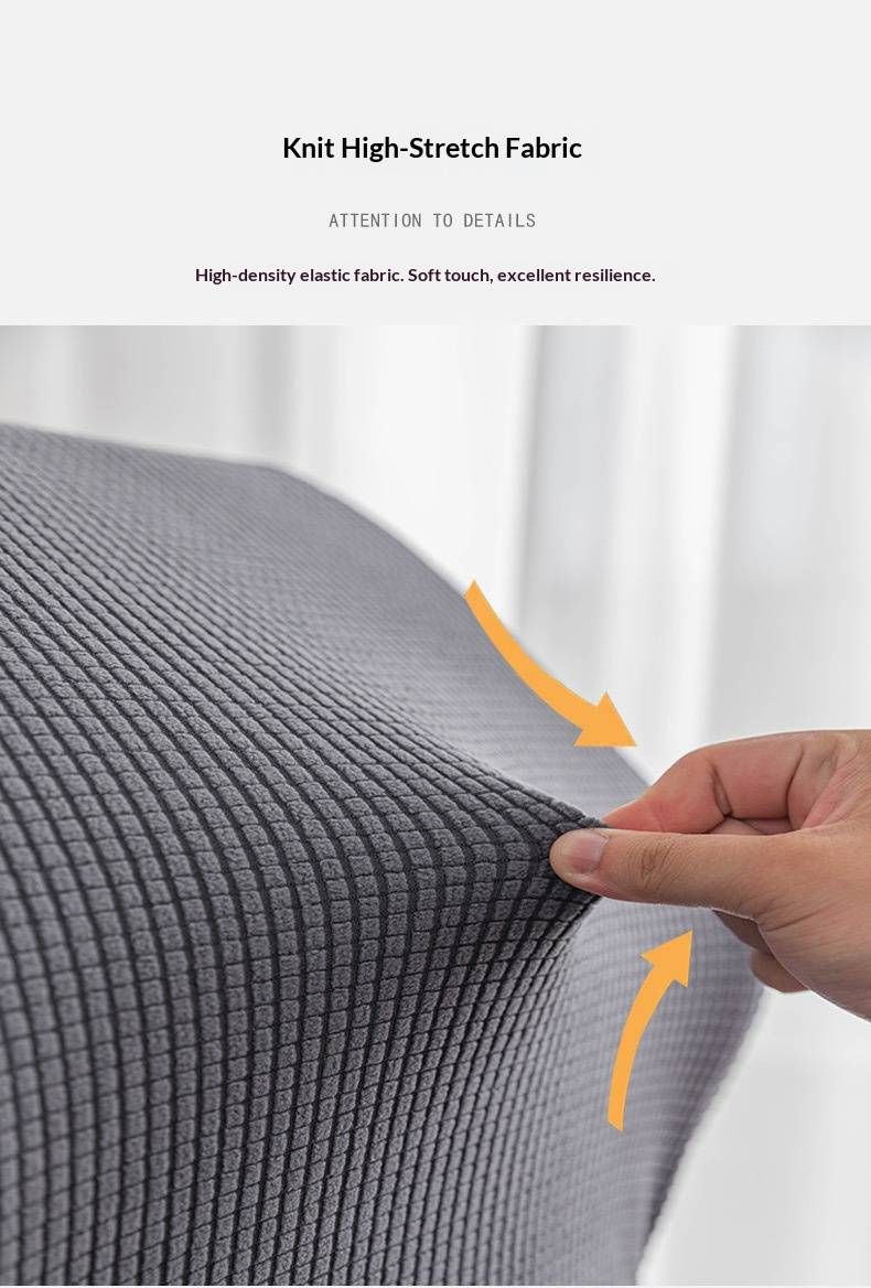 Fodera per poltrona Wingback – Fodera in poliestere elasticizzato con impugnatura antiscivolo, colori moderni e solidi (mais, viola, blu denim e altri)_voghion.com