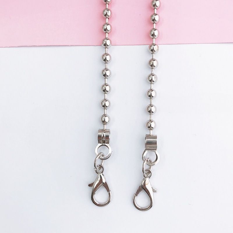 Custodia diagonale per cellulare con custodia in metallo per ragazza, cordino, fibbia a moschettone appesa, tracolla a catena dorata da 110 cm_voghion.com