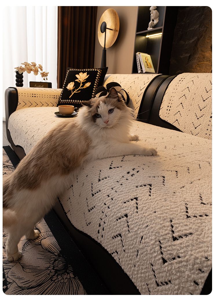 Hochwertiger, flauschiger Sofakissenbezug – rutschfestes, wendbares Plüsch-Sitzpolster für das Wohnzimmer (weich und gemütlich, passt auf die meisten Sofas, leicht zu reinigen)_voghion.com