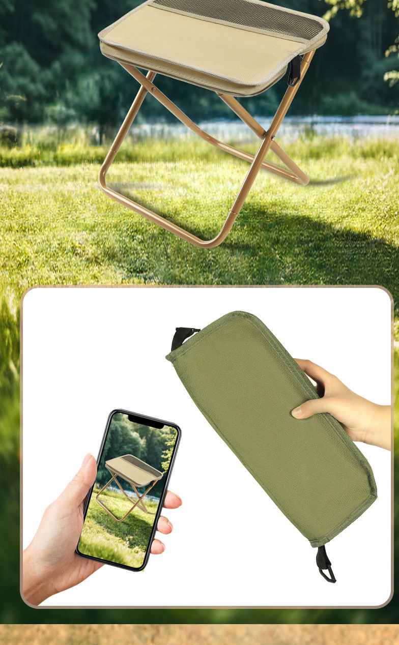 Outdoor Backpack Pen Portable Simple Camping Gear Shoulder Bag Stool Sports Folding Chair Handbag_voghion.com