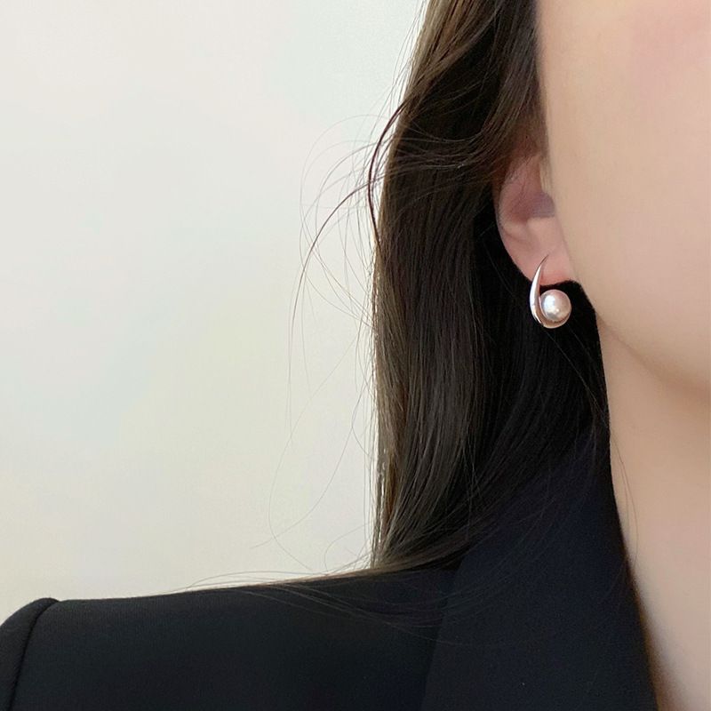 Perlenohrringe im koreanischen Stil mit Haken für Frauen, einfache, modische und hochwertige Ohrringe, Yiwu-Ohrschmuck_voghion.com