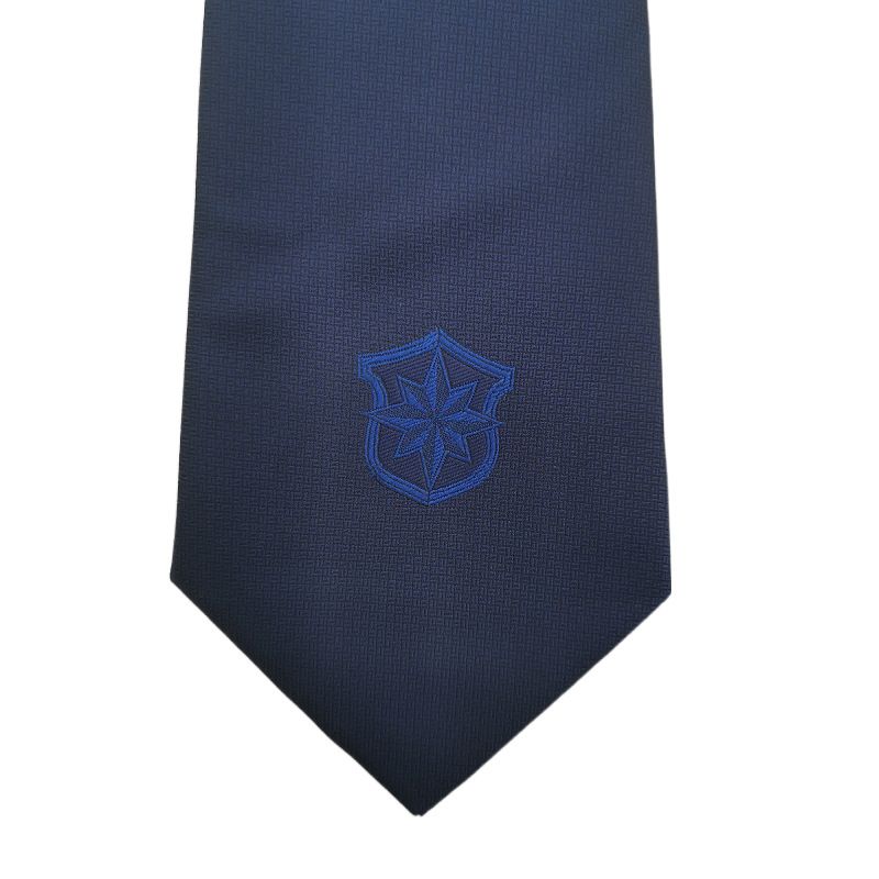 Cravatta da guardia di sicurezza da uomo, stile senza nodo, blu navy, con cerniera, facile da tirare, alla moda, spedizione gratuita_voghion.com