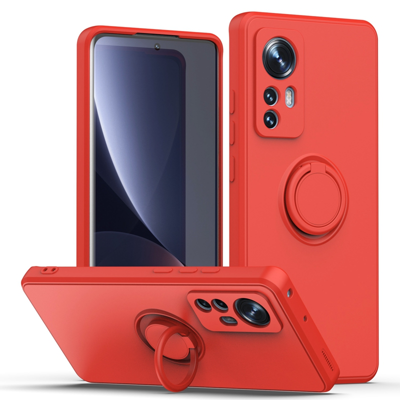 Etui z płynnego silikonu do Xiaomi Mi 12 12S Pro 11 Lite 5G NE Pokrywa Pierścień z uchwytem Etui na telefon do Xiaomi Mi 10S 10T Lite 11T_voghion.com