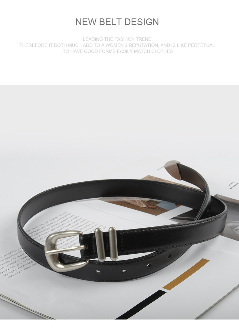 Nove ženske hlače iz pravega usnja iz kravje kože z vsestranskim pasom in kavbojkami za ženske iz leta 2023_voghion.com