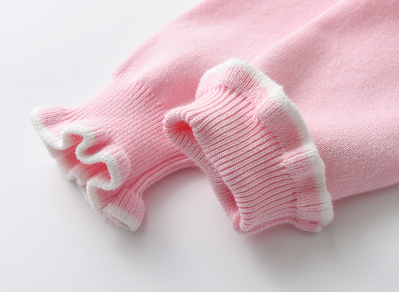 Vêtements pour enfants filles poney Applique brodé simple fil de coton Base pull automne filles dentelle pull tendance_voghion.com