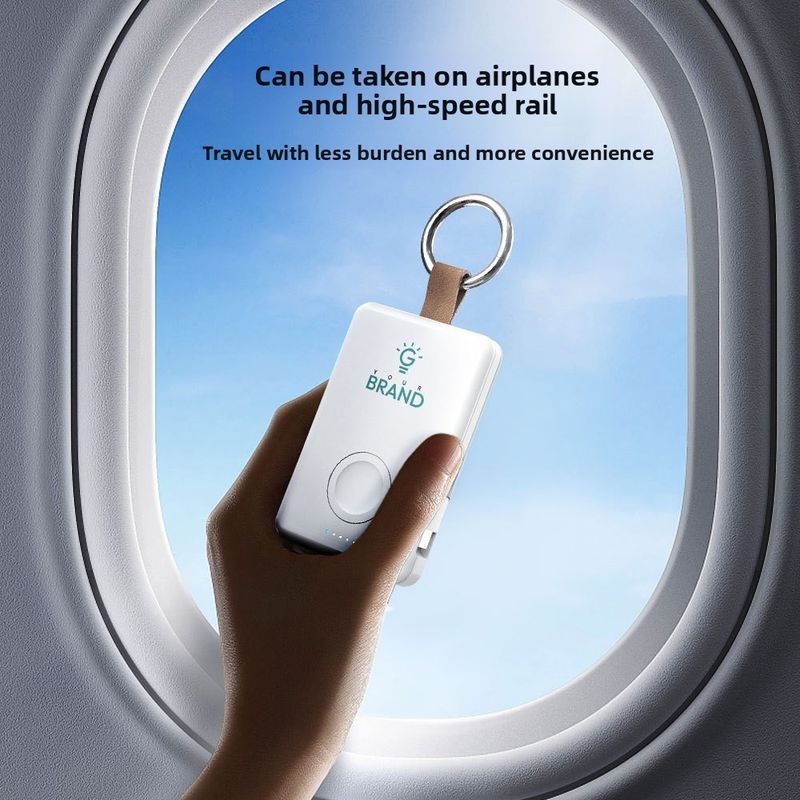 new Arrival 2025 New Model Airplane-Friendly Glowing Wireless Magnetic Bank Fast Charging With Cable Standard Mobile Power Gift_voghion.com