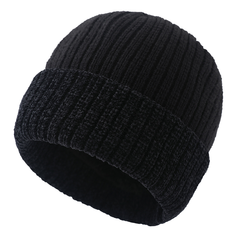 Cappello invernale cappello lavorato a maglia acrilico isolante in peluche cappello in lana autunnale e invernale cappello invernale etichetta in pelle cappello in pelle di melone_voghion.com