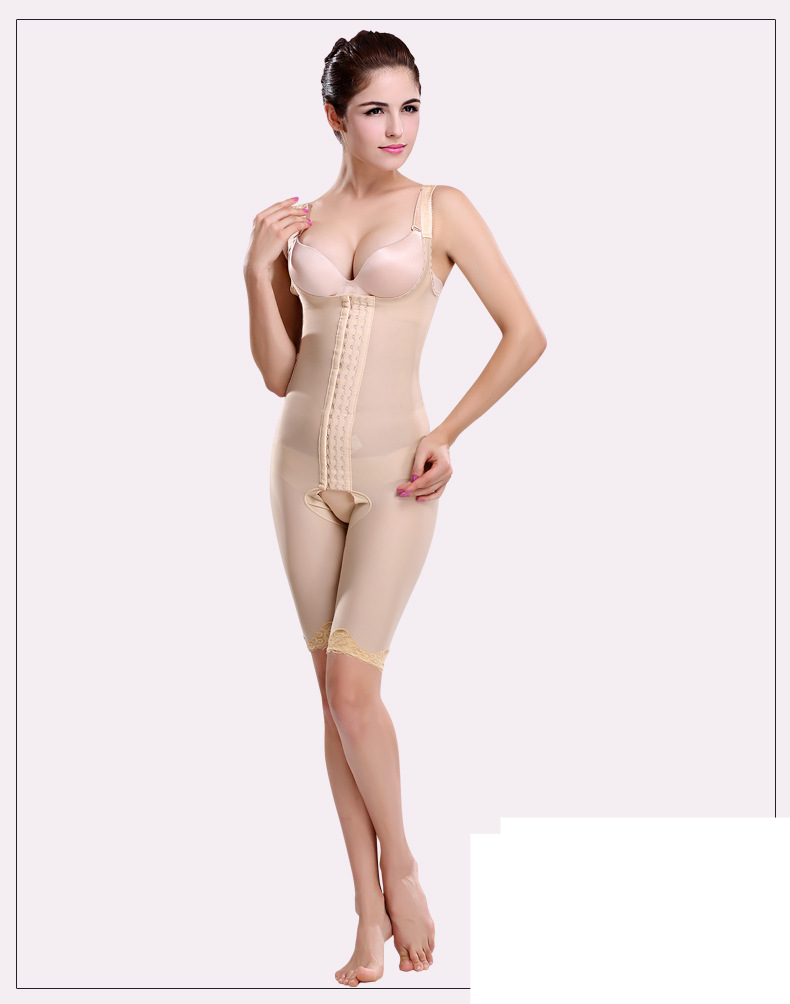 Damenbekleidung Postpartale Körperformungsunterwäsche Körperformungsstrumpfhose Taillen-Hüfthebe-Boxerkorsett_voghion.com