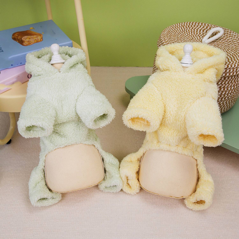 Abbigliamento per cani, simpatico cartone animato dinosauro a quattro zampe, vestiti in pile bifacciale, vestiti per cani di piccola e media taglia_voghion.com