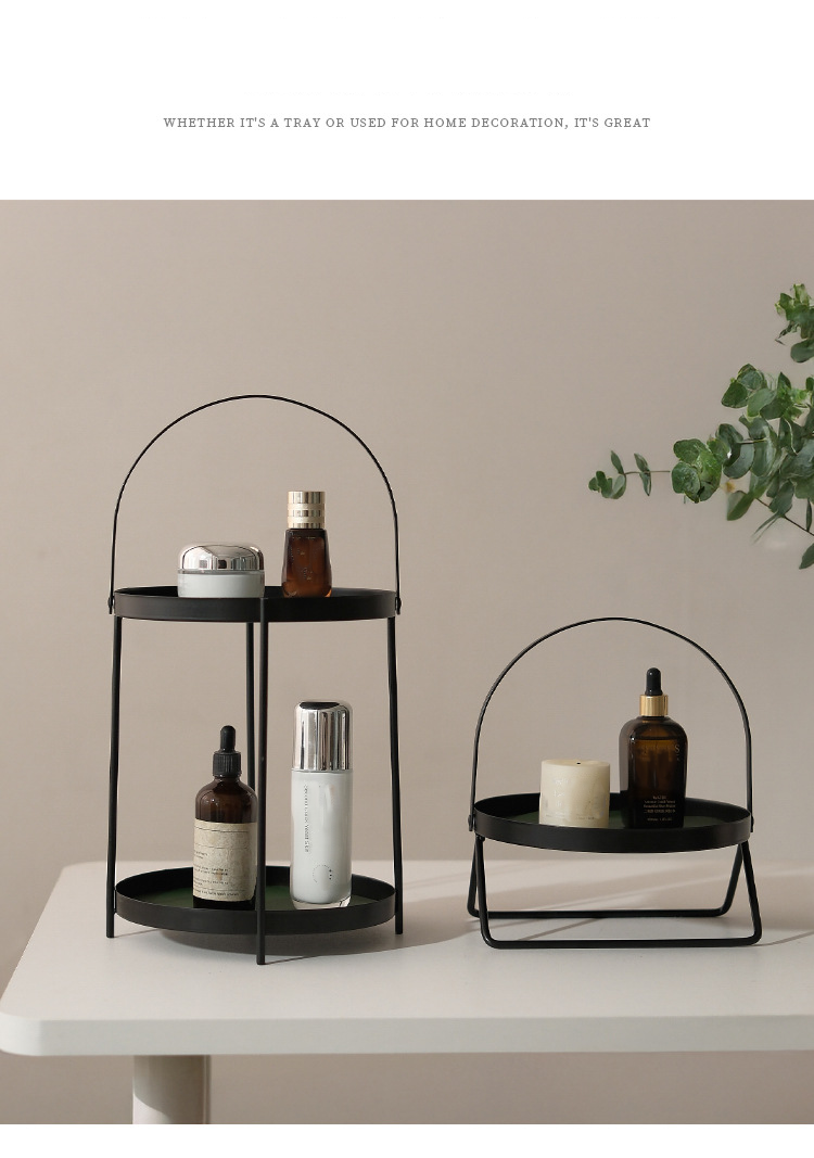 Ostern Tag Familie Organizer Desktop Multifunktionale Lagerung Regal Tisch Display Tasse Parfüm Licht Luxus Schminktisch Kosmetik Lagerung_voghion.com