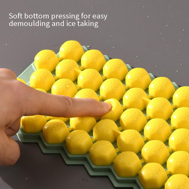 Soft Bottom Ice Cube Mold Household Ice Box Silicone Large Ice Box Ice Storage Box Commercial Ice Making Artifact_voghion.com