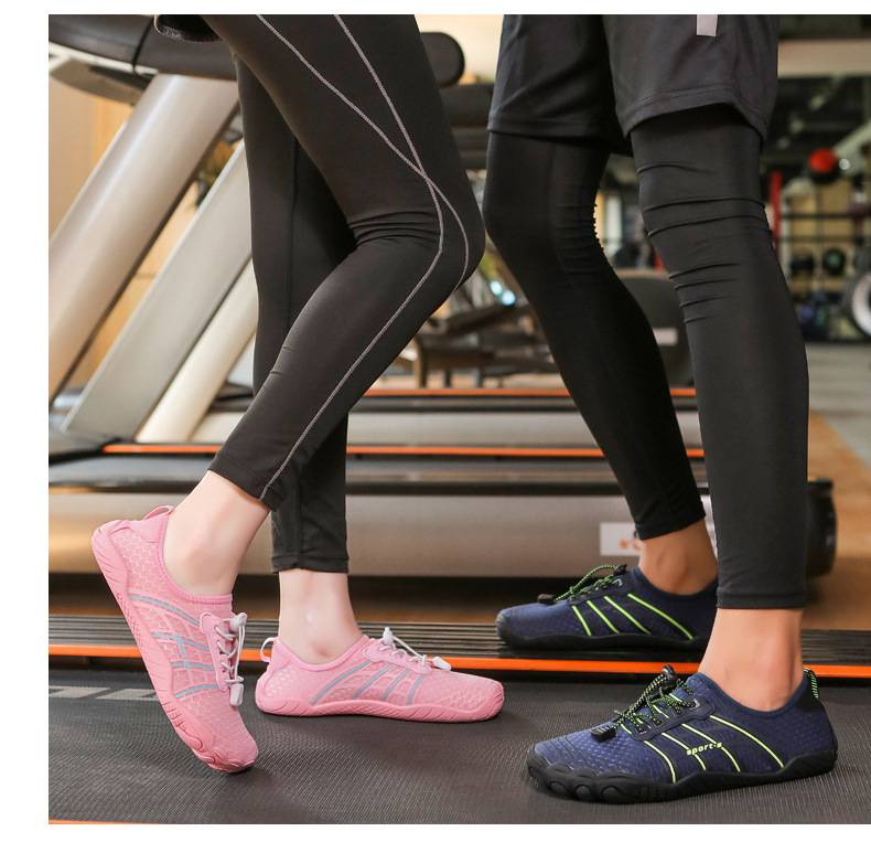 Sneakers basse unisex traspiranti – Scarpe da coppia con suola in gomma antiscivolo per trail running, danza e sport acquatici (nero/blu/grigio/rosa/chiaro di luna)_voghion.com