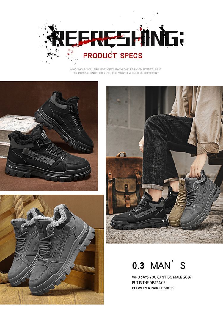 "2025. Autumn/Winter Warm Shoes, Men's Board Shoes, Sporty And Casual Men's Shoes._voghion.com