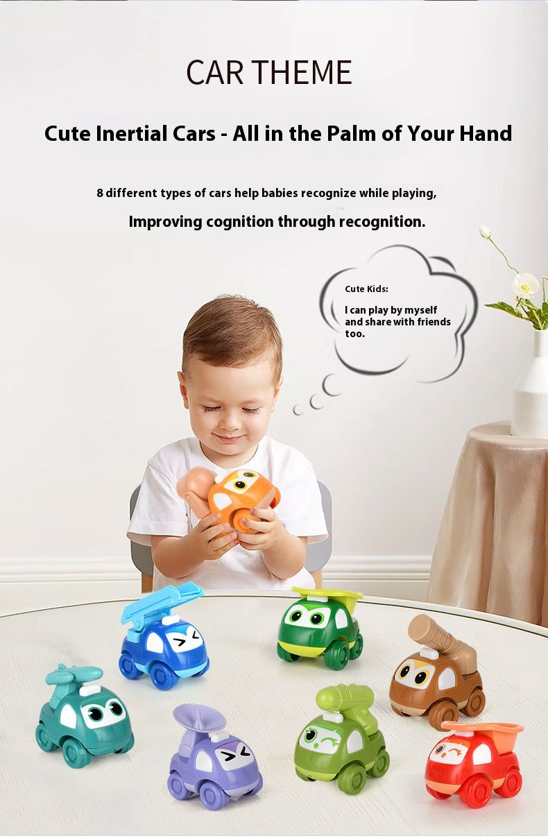 Pull-Back Inertia Construction Vehicle Toy – Surprise Egg Capsule Car (Fire Truck, Dump Truck, Mixer & More) – Fun Educational Play For Kids_voghion.com