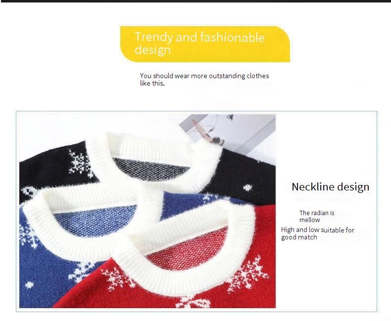 Men’s Casual Knit Sweater – Long Sleeve Crewneck Pullover, Loose Fit, Wrinkle-Resistant (M-4XL, Black/Red/Blue, Machine Washable)_voghion.com