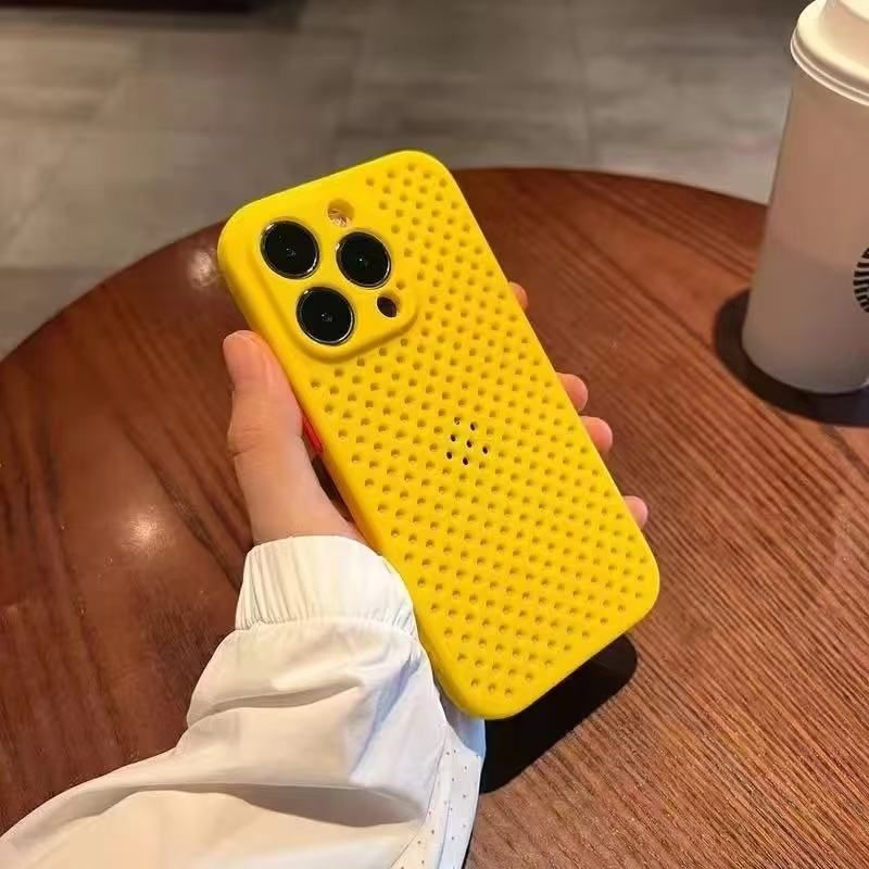 Summer Cooling Breathable Case For IPhone 15 Max 16 14 Pro 13 12 11 Full Coverage Soft X_voghion.com