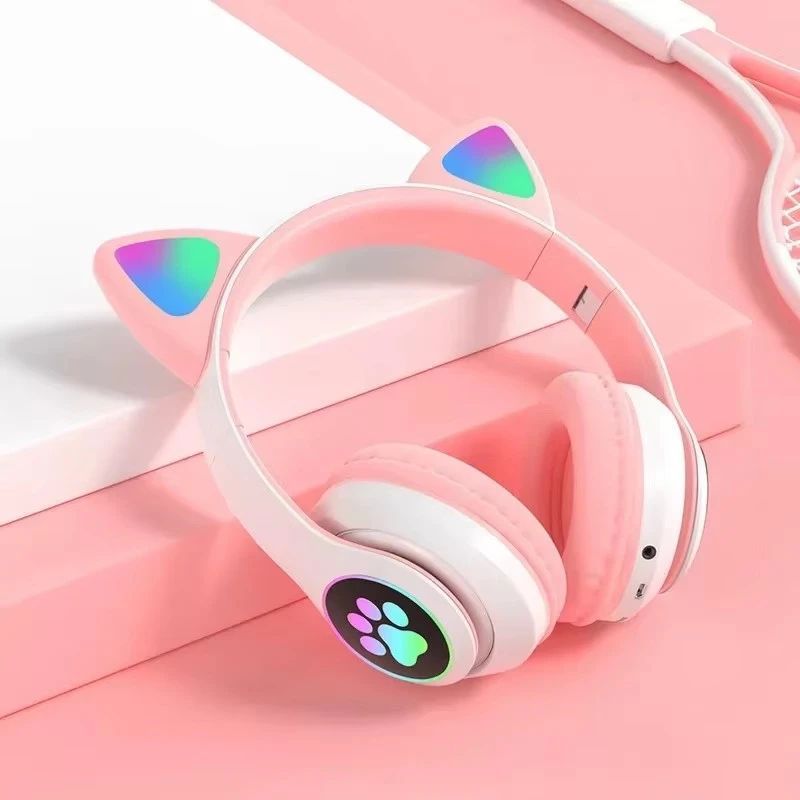 JST-28 Wireless Headphones Cat Ears Bluetooth Earphones Stereo_voghion.com