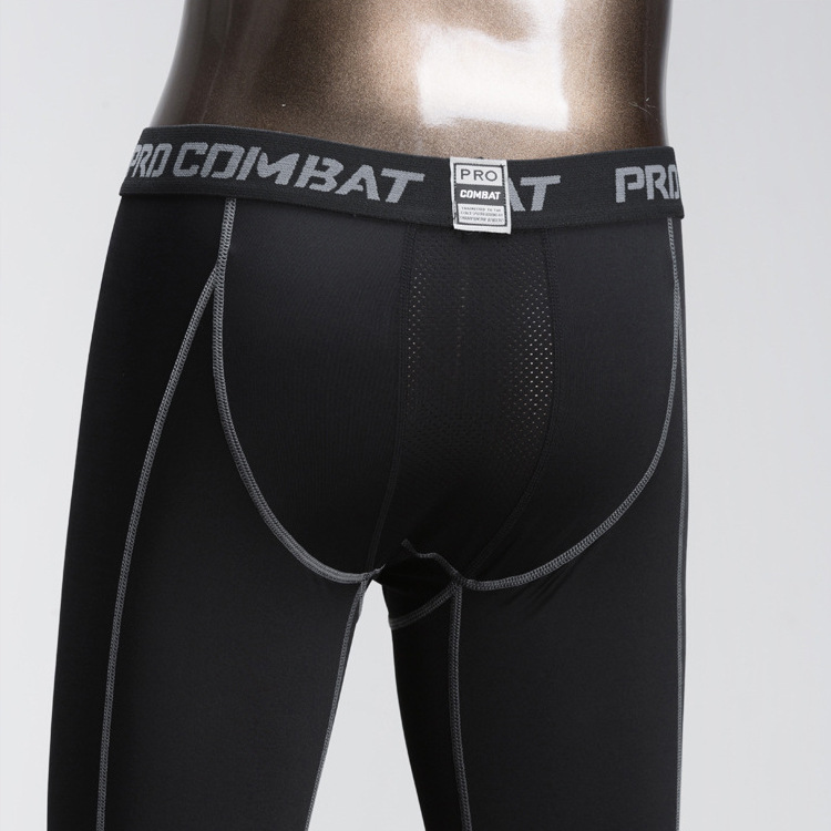 Vêtements pour hommes exercice musculaire vêtements de fitness élastiques deux ensembles de collants à séchage rapide pour hommes vêtements d'entraînement de course à sec_voghion.com