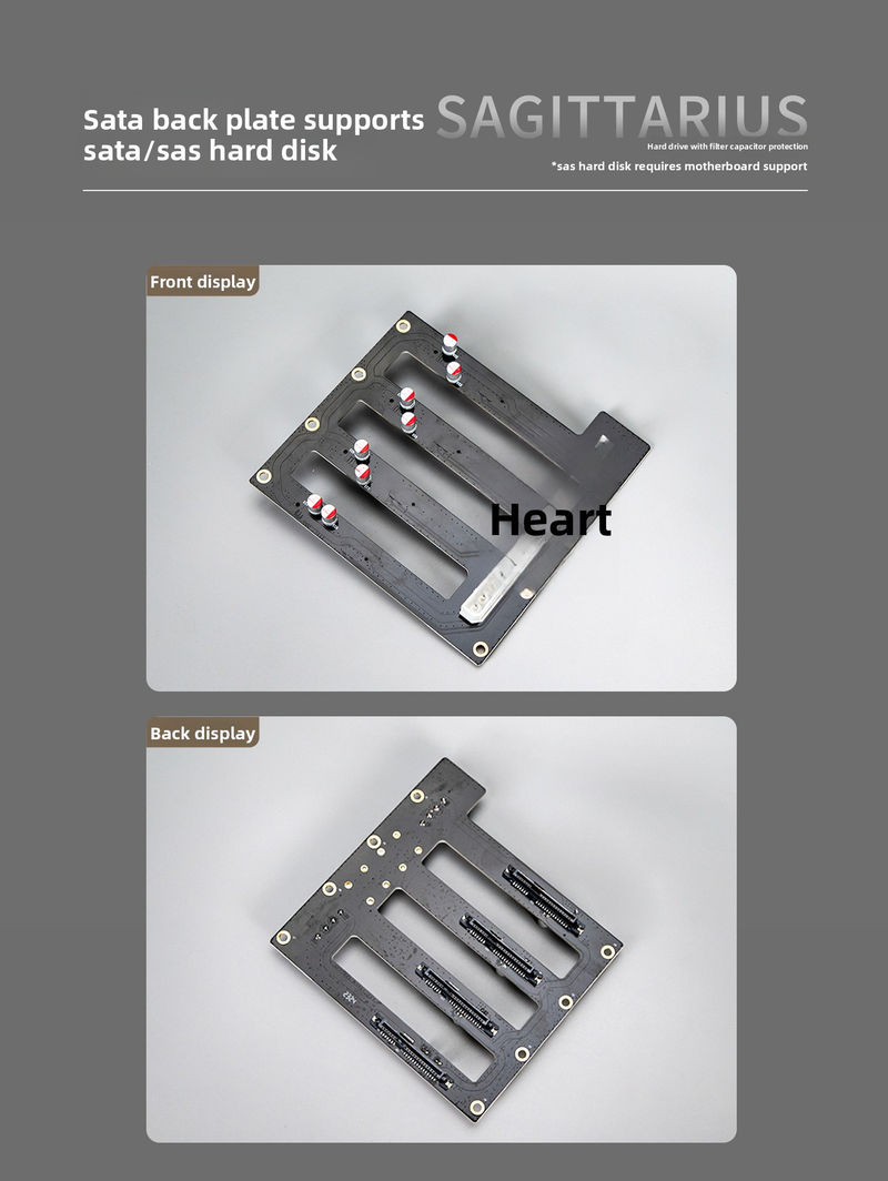 Sagittarius 8-bay NAS Computer Chassis With ATX Power Supply, MATX Motherboard, Full-height PCIE, 21.8L_voghion.com