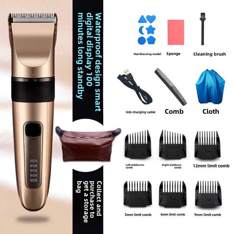 Hoerklipper, Fader, elektresche Push fir Hoer ze schneiden, Hoerraséieren, elektresche Push-Kapp, Raséierapparat, Haushaltsgeschir, Är eege Hoer schneiden, Hoerklipper._voghion.com