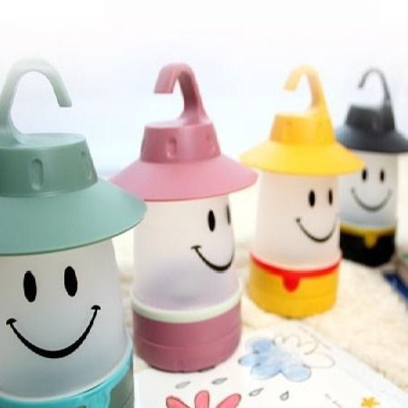 Source Manufacturer In Stock LED Outdoor Camping Children's Tent Handheld Smiley Face Night Light_voghion.com