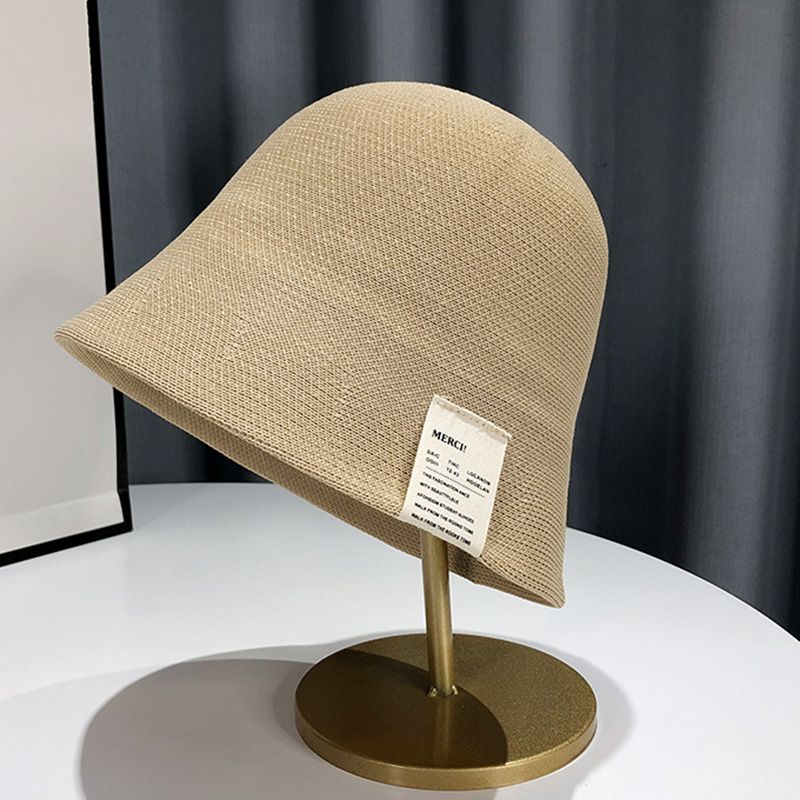 Nuovi arrivi Cappello da pescatore in maglia traspirante in filo di cotone per donna con etichetta in tessuto, cappello casual con protezione solare Fishman,_voghion.com