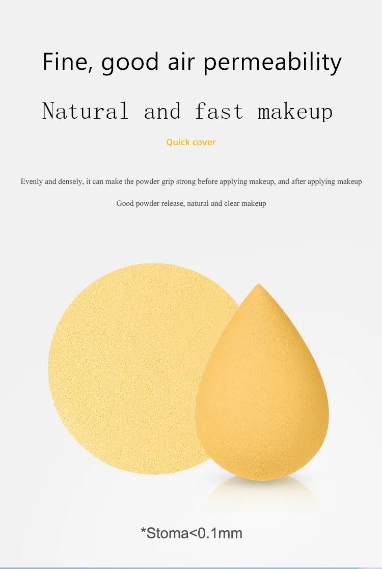 Mini Cosmetic Egg Wet and Dry Dual Use Foam Large Powder Puff Makeup Tools  Makeup Sponge Cushion Foundation Powder Sponge_voghion.com