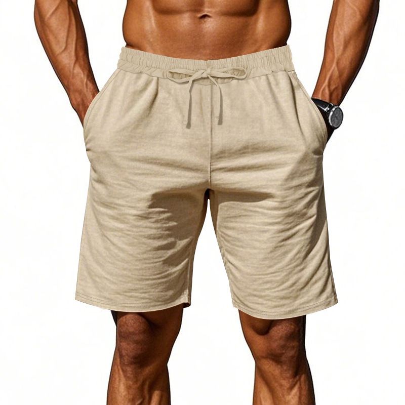 Camicia da spiaggia a maniche lunghe, semplice, traspirante, in lino, casual e ampia, da uomo, stile hawaiano, stile transfrontaliero americano._voghion.com