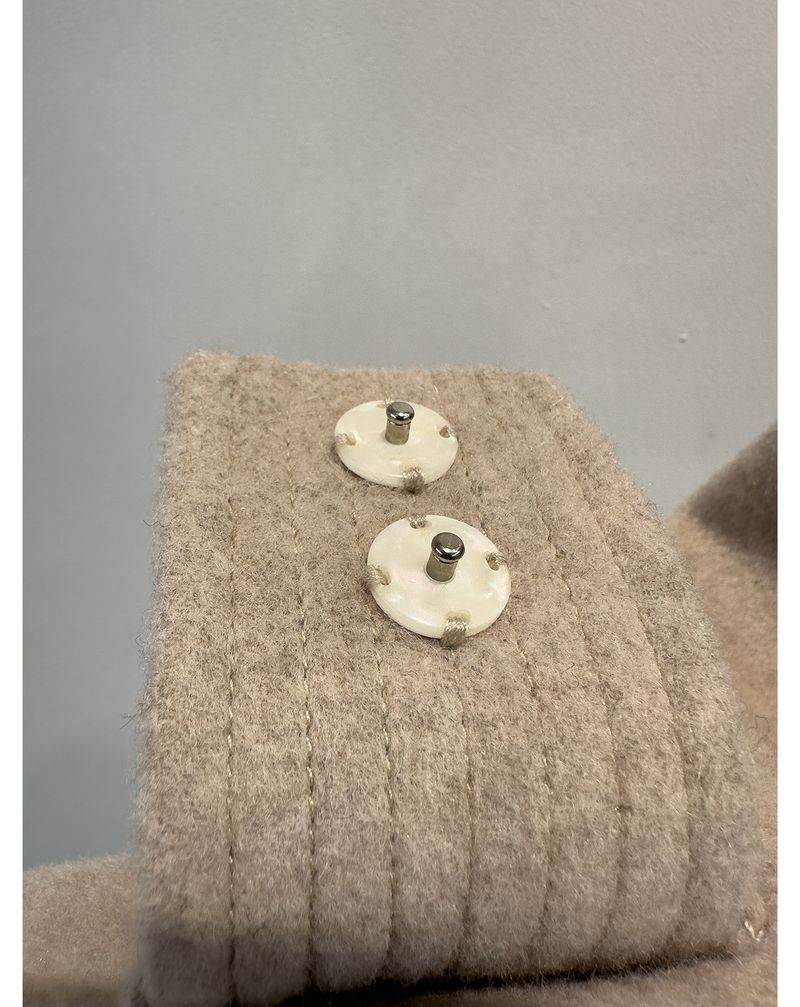 Trench double-face di lusso in misto cashmere e seta per donna – Elegante design con spalle scese, cappotto lungo aderente con drappeggio lusinghiero_voghion.com