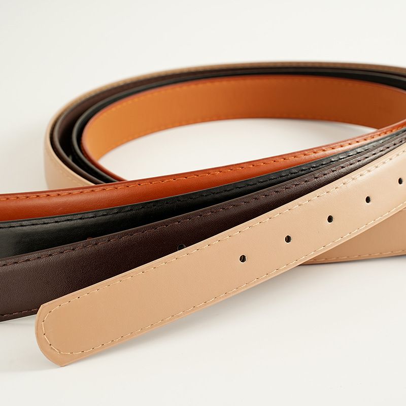 2024 Sommer Damen Leder Dornschließe Nischendesign Vielseitiger dekorativer Jeans-Taillengürtel_voghion.com